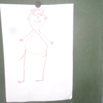 рисунок человека из  цифр